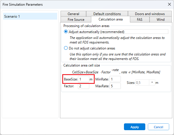 Configuring the BaseSize Parameter