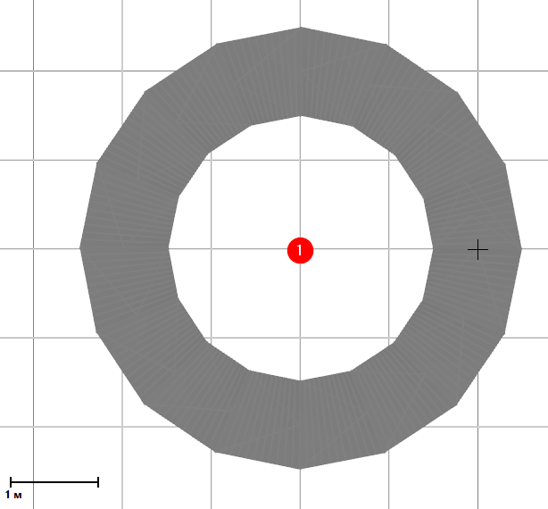 Procedure For Spiral Stairway Construction. Results After Pressing he LMB for the First Time