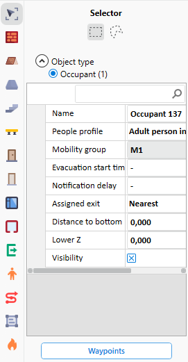 Opening the Waypoint Configuration Window