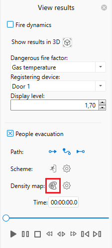 Density Map Tool button on the Visualization panel