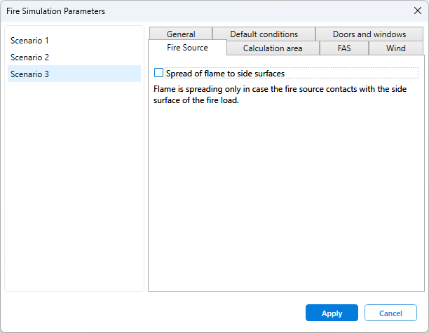 Fire Source Parameters