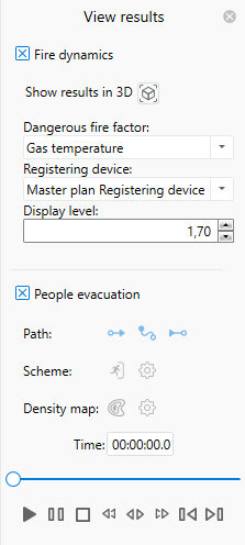 Visualizing the Simulation Results Playback Panel