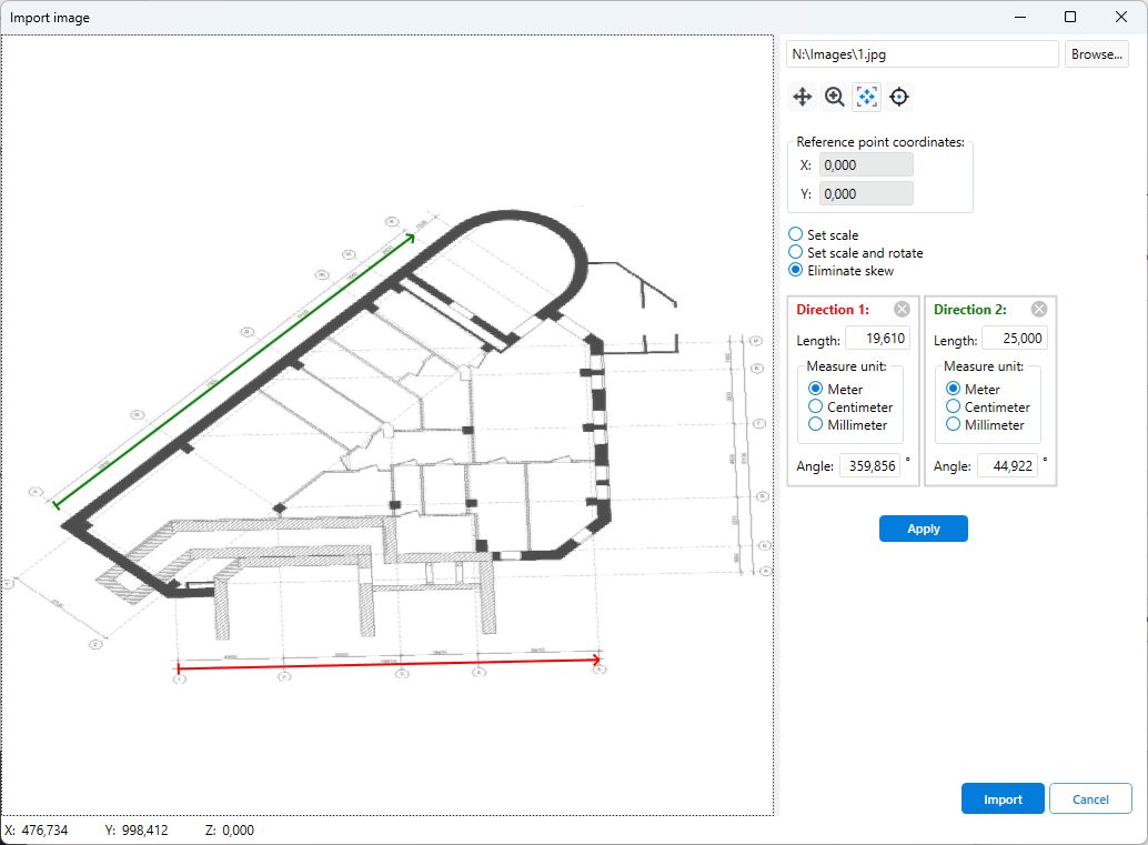 Eliminating image skew