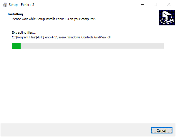 Installing the Fenix+ 3 application