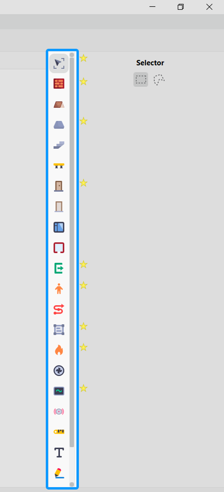 Drawing toolbar