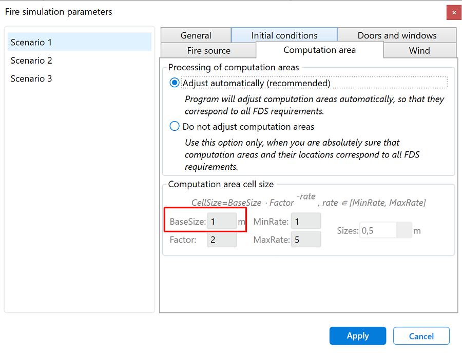 Configuring the BaseSize Parameter