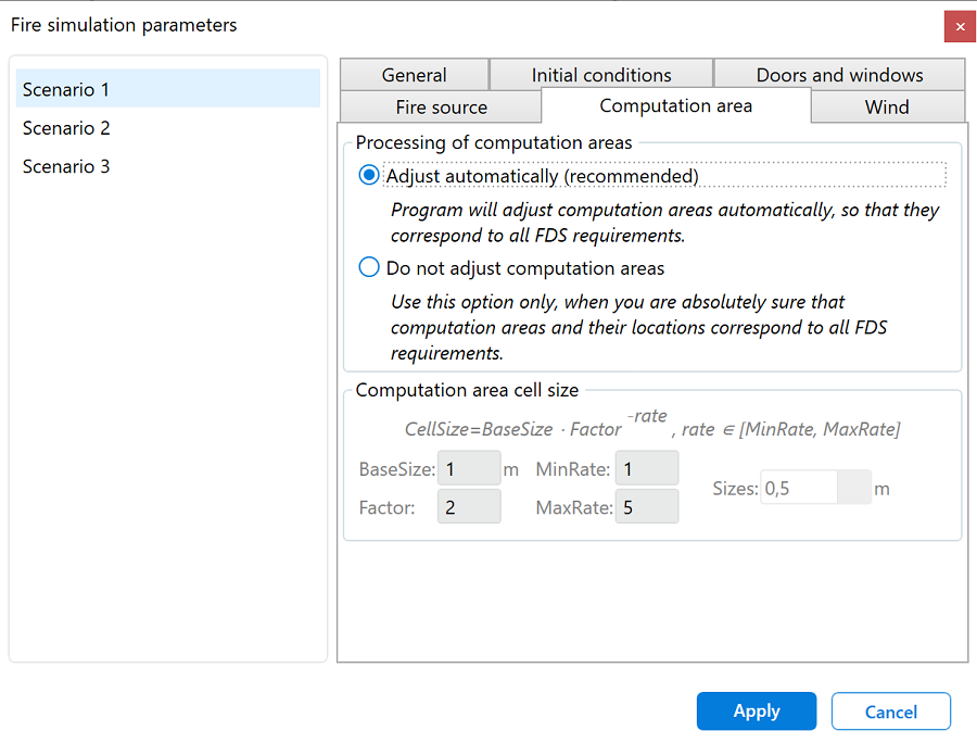 Automatically Adjust Calculation Areas