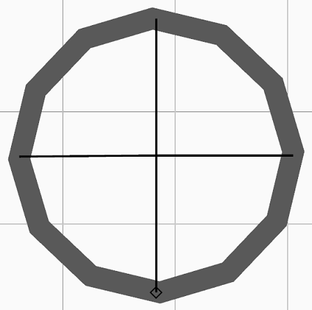 Snapping To the Quadrant Points On the Circumference Of the Circle