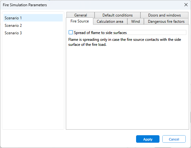 Fire Source Parameters