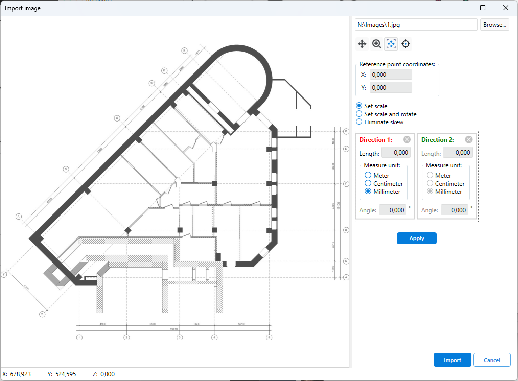 Importing a floor background image