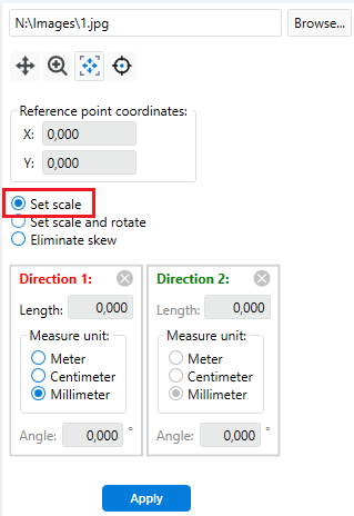 Setting the Image Scale