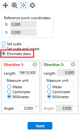 Eliminating image skew